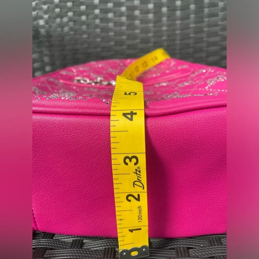 Juicy Couture Backpack,Juicy Couture Pink Backpack with Silver Accents